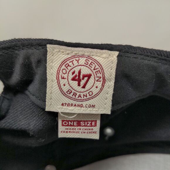 '47 Brand Chicago White Sox Men's Strapback Hat Black Size OS Embroidered Logo - Picture 12 of 13